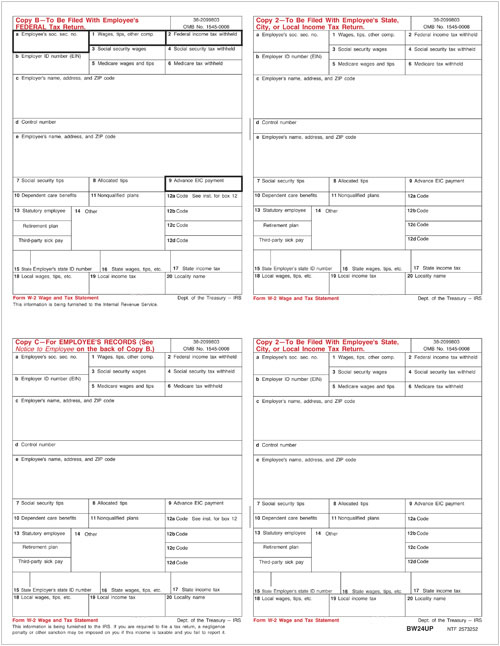 W2 Form Generate Printable W2 Form Online At Stubcreator